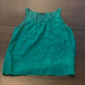 Emerald green silk theory tank